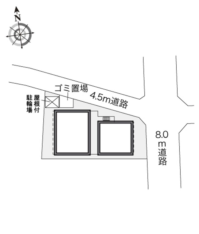 レオパレスＧフォレスト沼袋 配置図