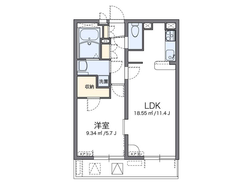 レオパレスやまと 間取り