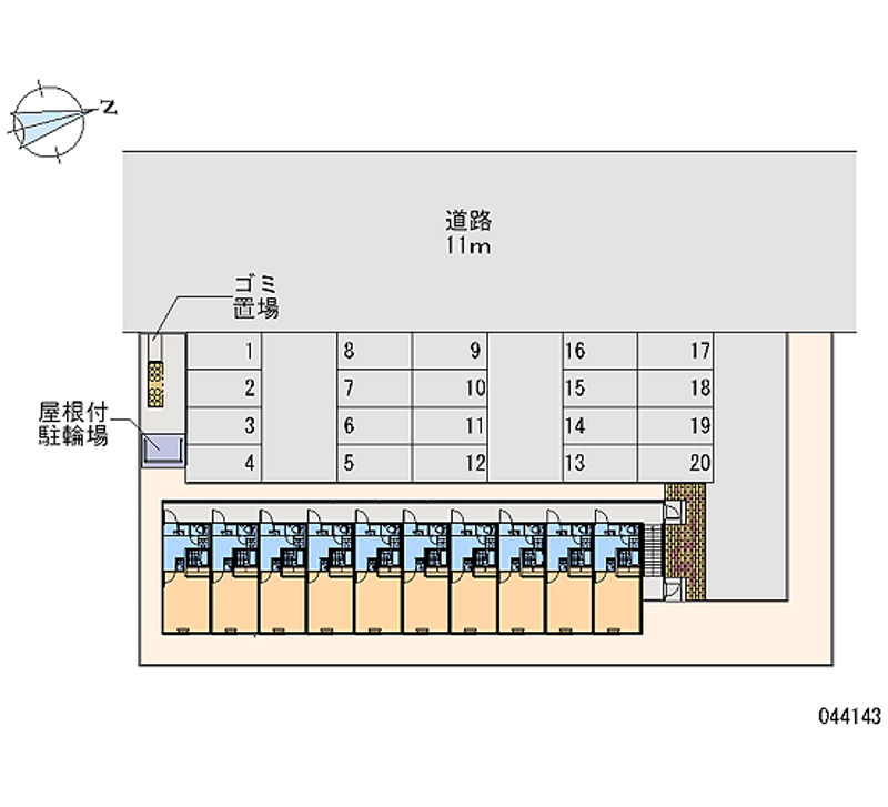 44143 bãi đậu xe hàng tháng