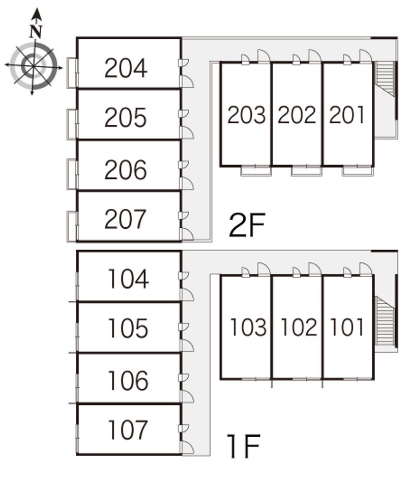 レオパレスＡ 間取配置図