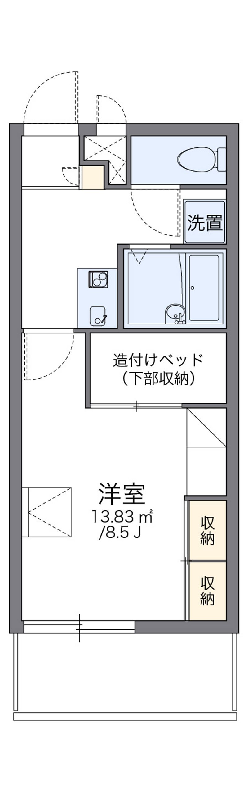 レオパレス三原３丁目 間取図