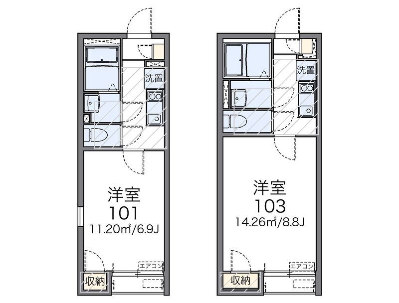 レオネクストソラレガーロ桜上水 間取図