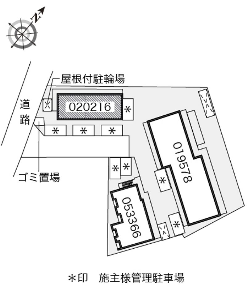 レオパレス大倉山メルベーユⅠ 配置図