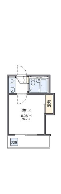 レオパレス佃 間取り図