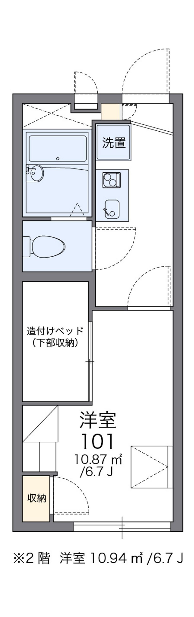 レオパレス川端御池 間取図