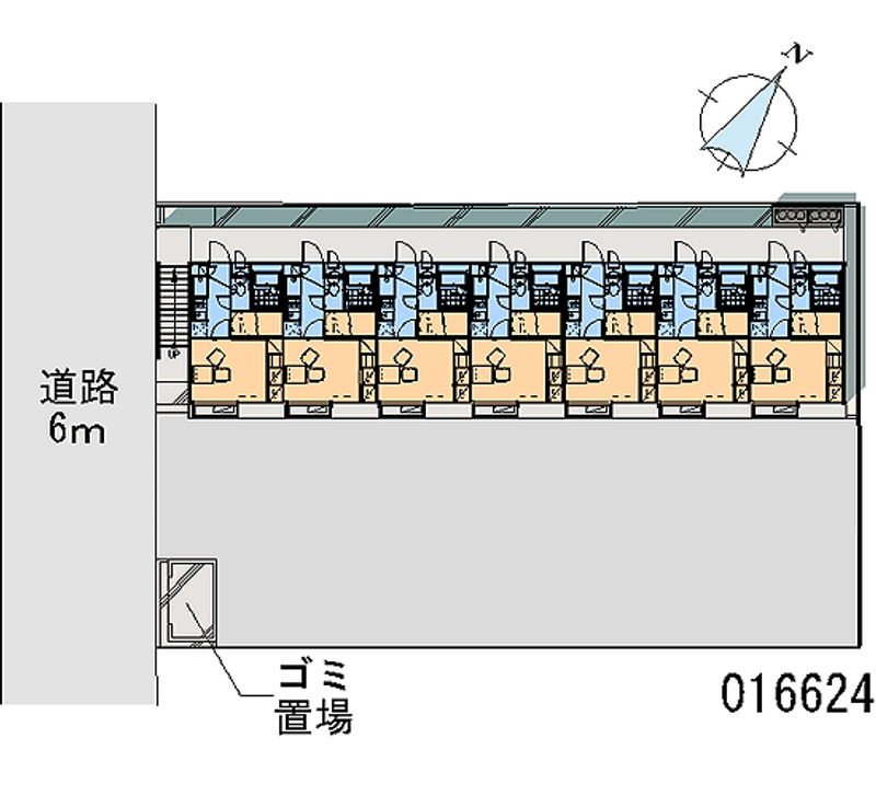 レオパレスプラムⅡ 区画図