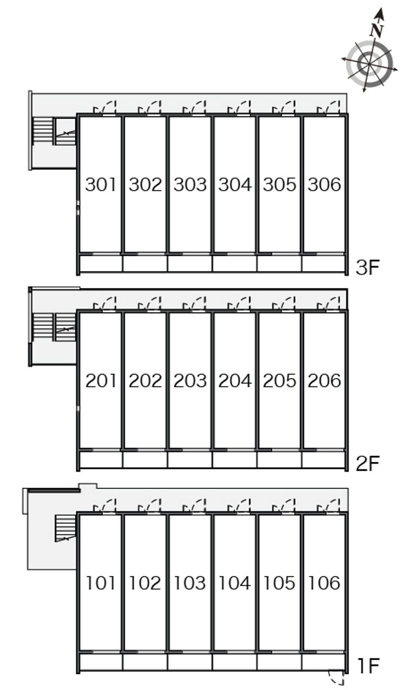 クレイノプラディア 間取配置図