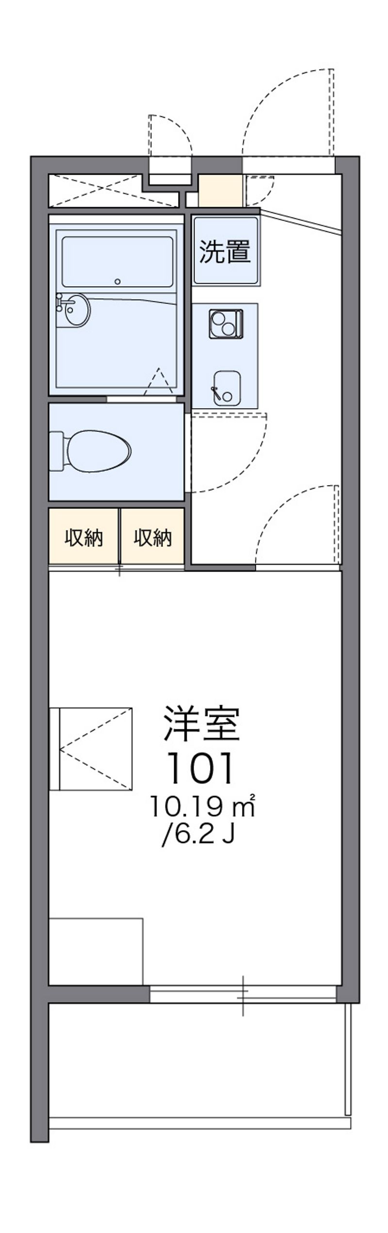 レオパレスコスモスⅡ 間取図