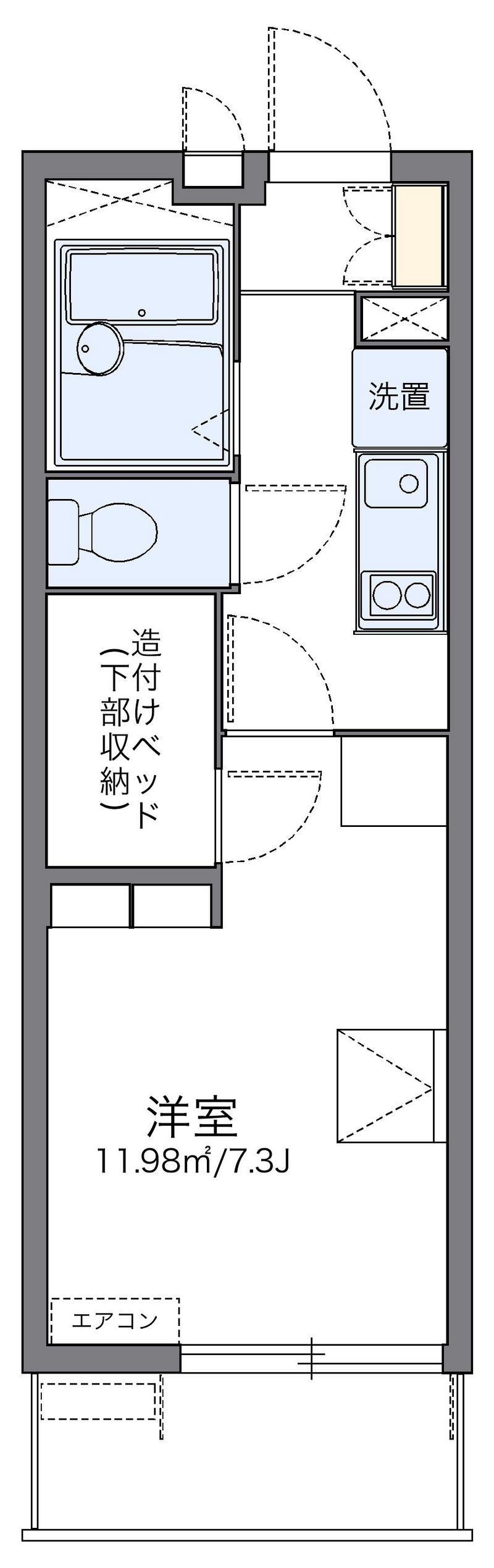 レオパレスセレノ 間取図