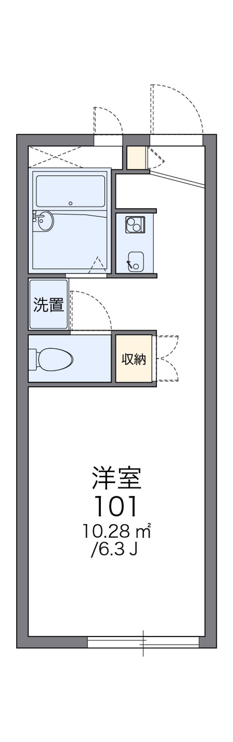 レオパレス金草沢 間取図