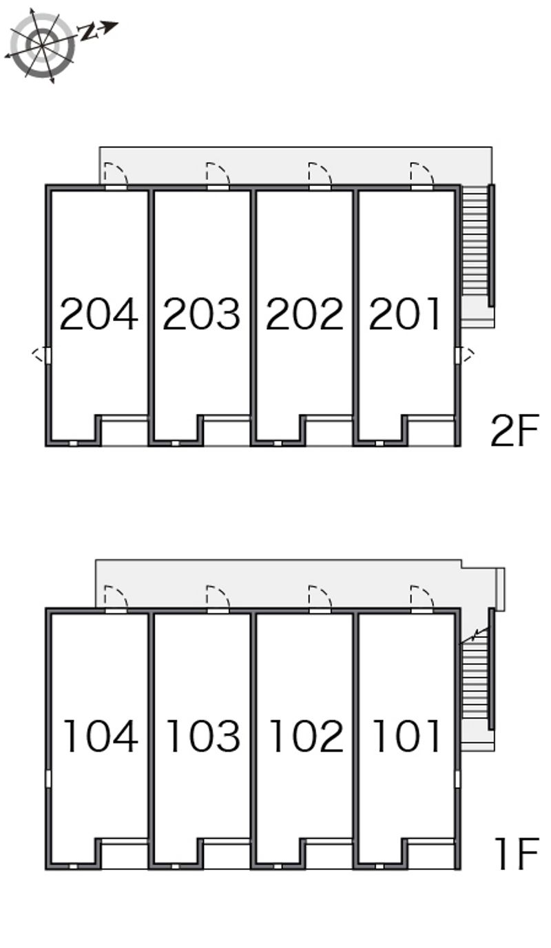 レオネクスト角小林Ⅱ 間取り配置図