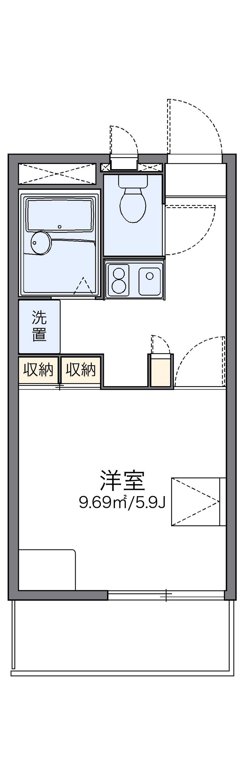 レオパレスＡＫＵＲＡⅡ 間取図