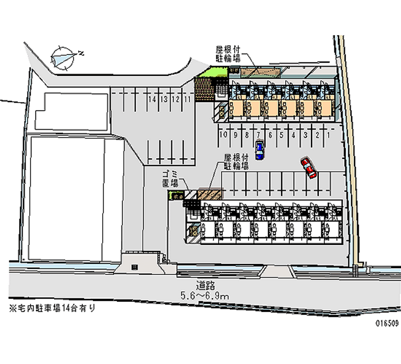 レオパレス川添 月極駐車場