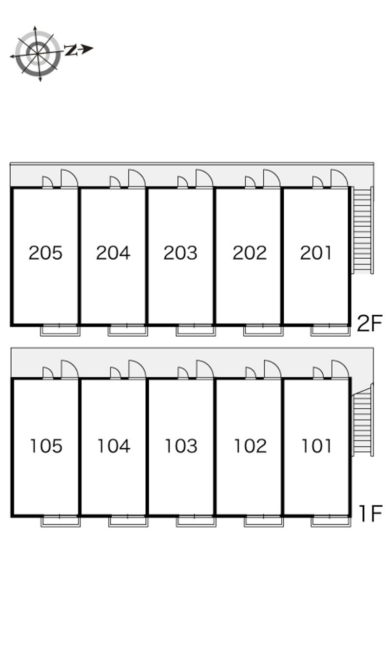 レオパレスグレースフジⅡ 間取り配置図