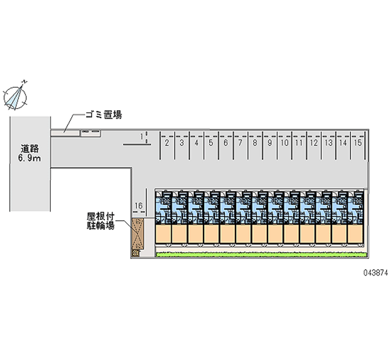 43874 bãi đậu xe hàng tháng