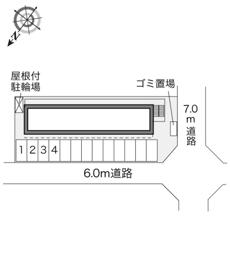 レオパレス松山 配置図