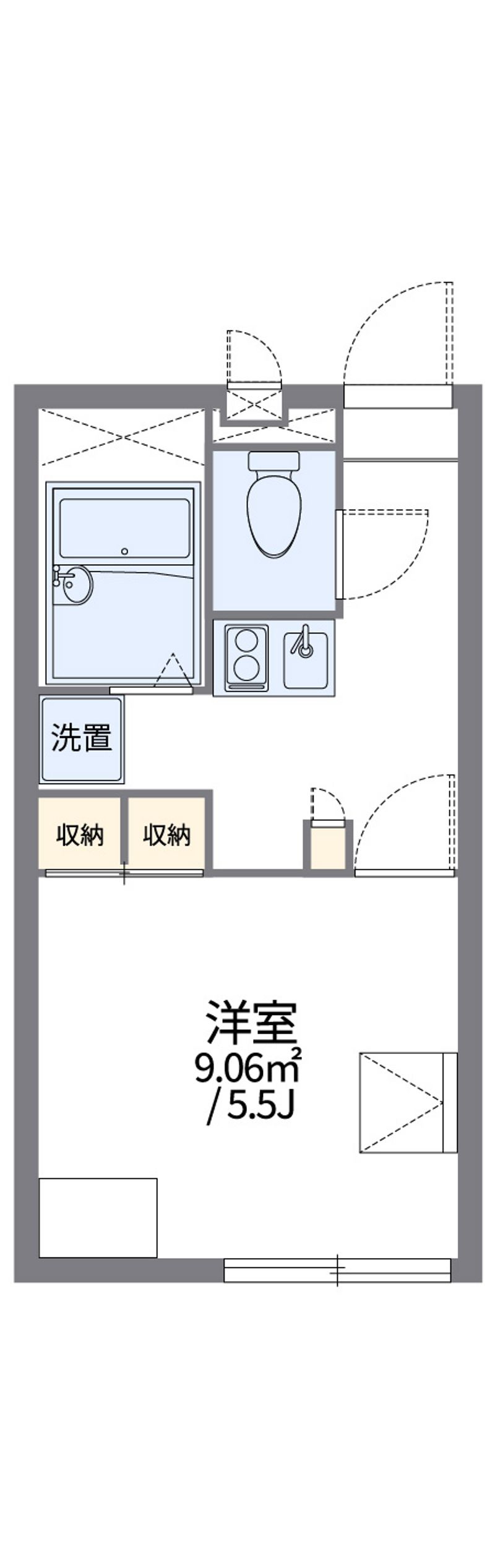 レオパレスタウンコート 間取図
