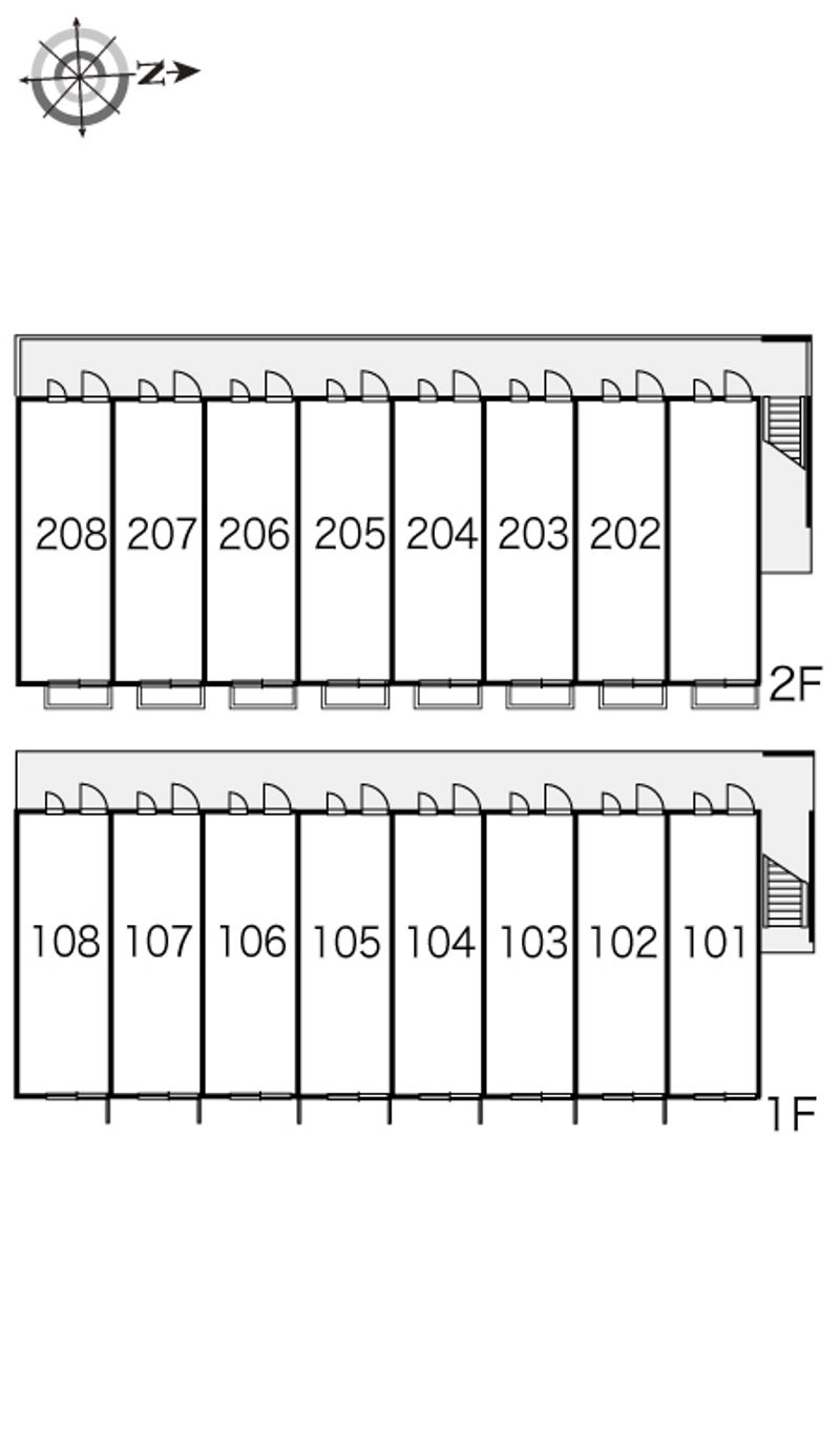レオパレスアース２１ 間取り配置図