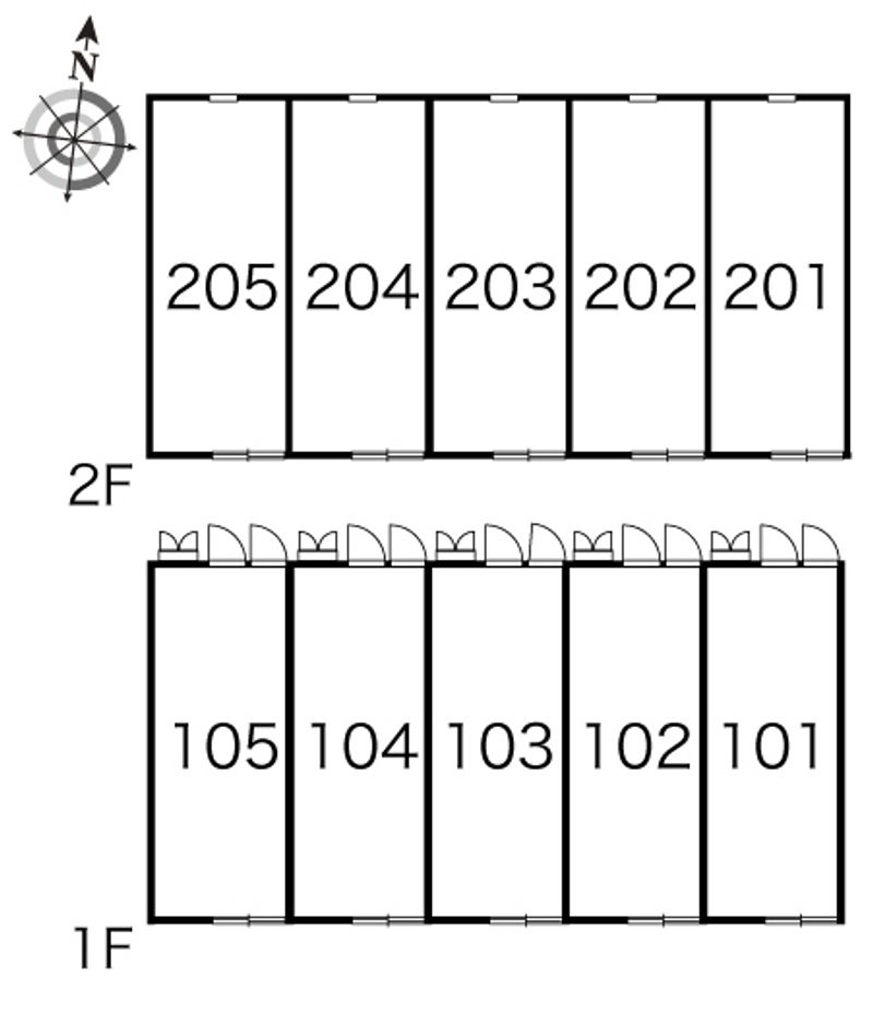 レオパレス泉２ 間取配置図