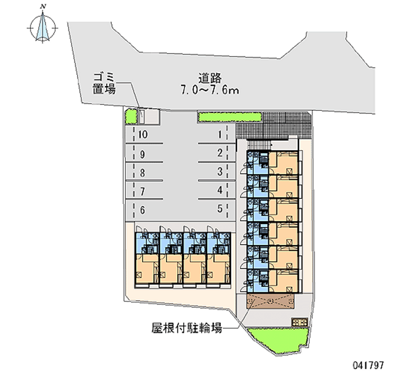 レオパレスジョイ大井 月極駐車場