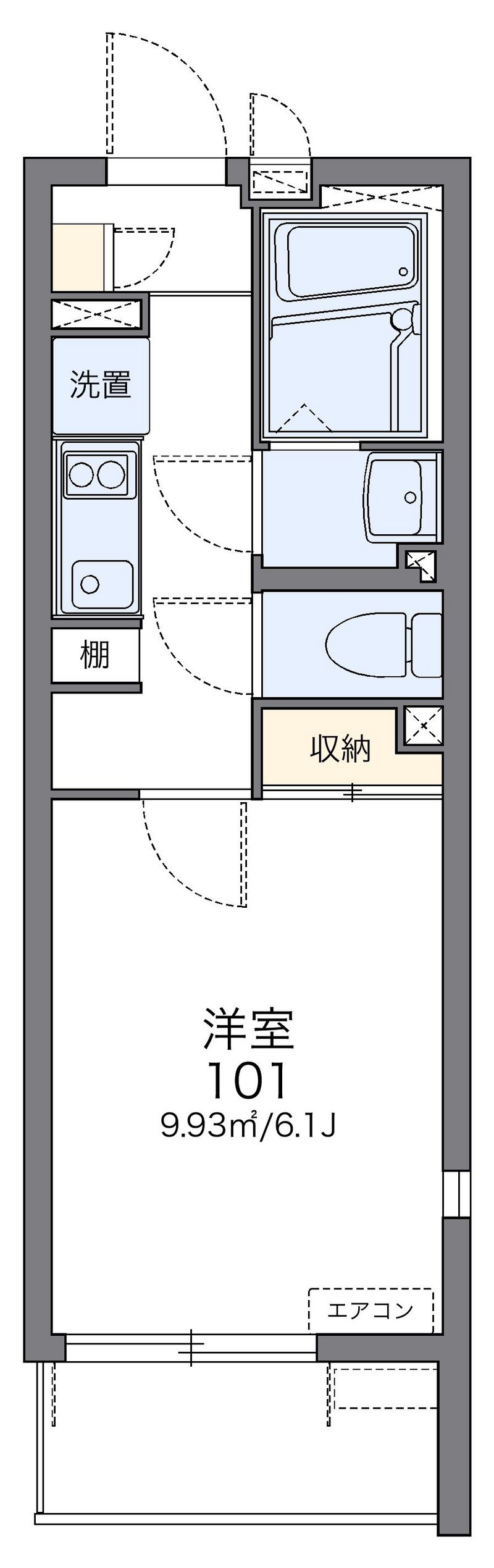 レオネクストグランピア根岸 間取図