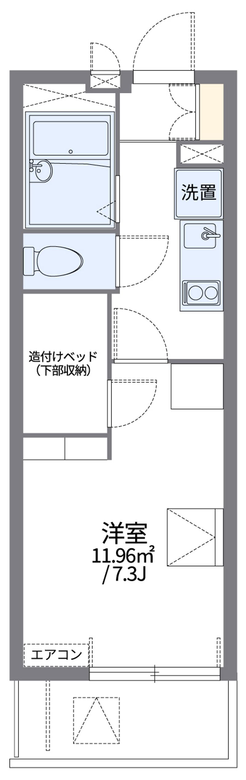レオパレスドミールⅢ 間取り