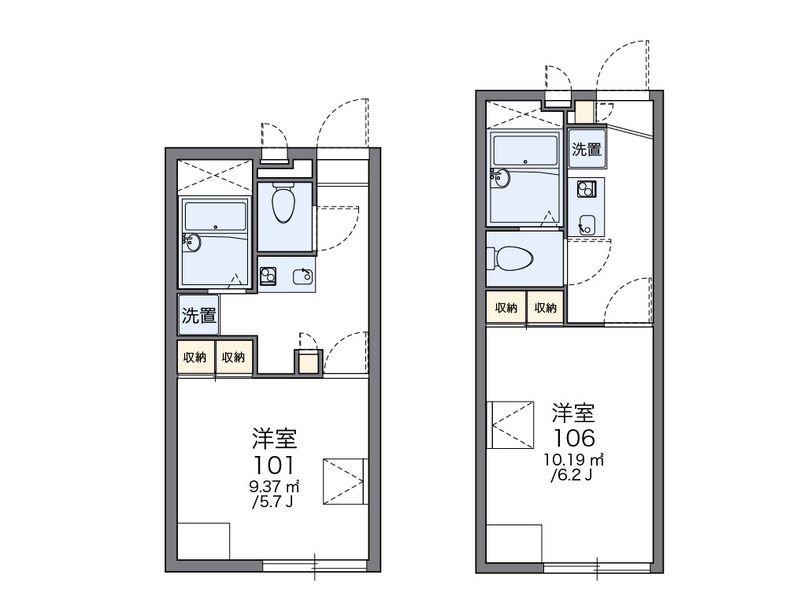 レオパレスサンパレス西焼津 間取図