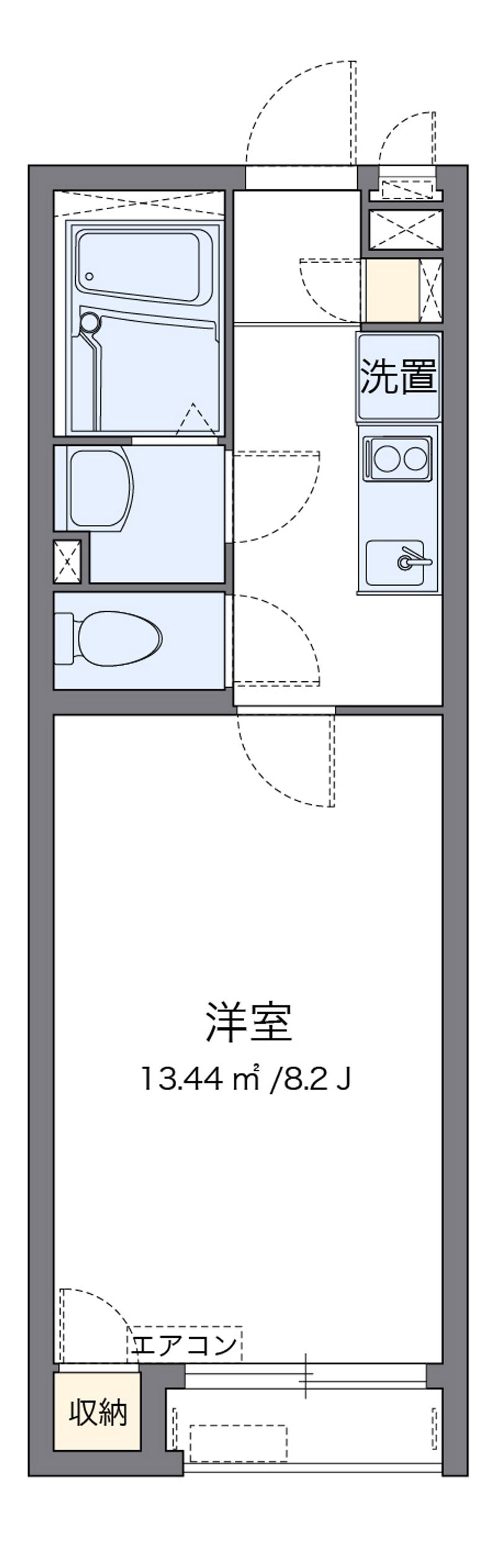 クレイノｃｅｓｈｉｎ 間取図