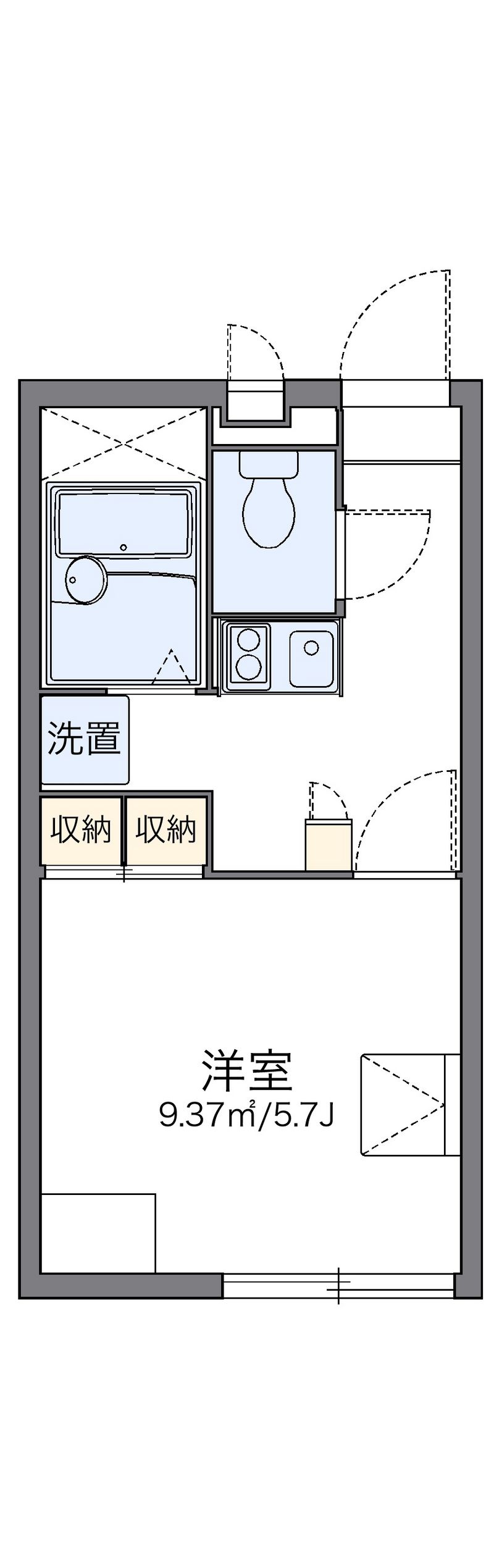 レオパレスＧＡＲＤＥＮＩＡ 間取図
