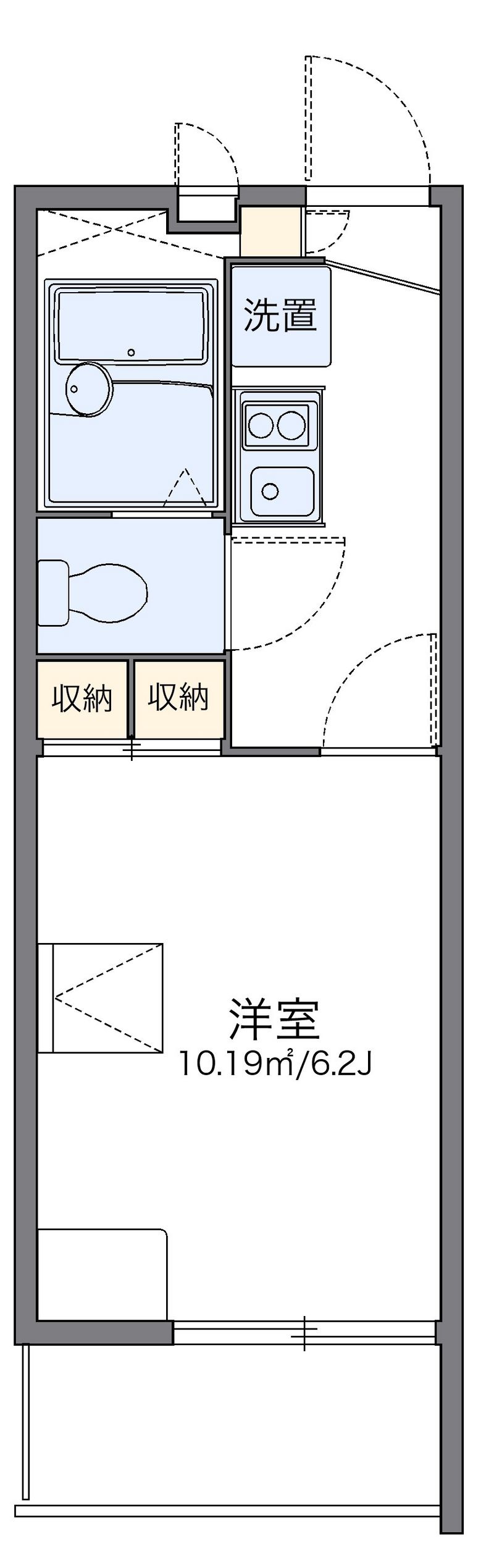 レオパレスアルカイック 間取図