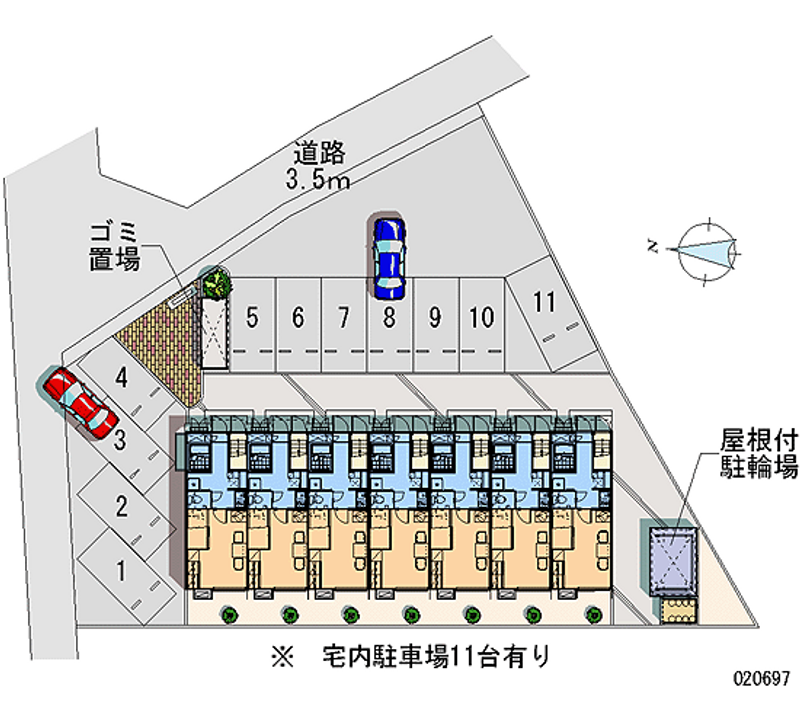 レオパレスＳＡＮＣＴＵＡＲＹ 月極駐車場