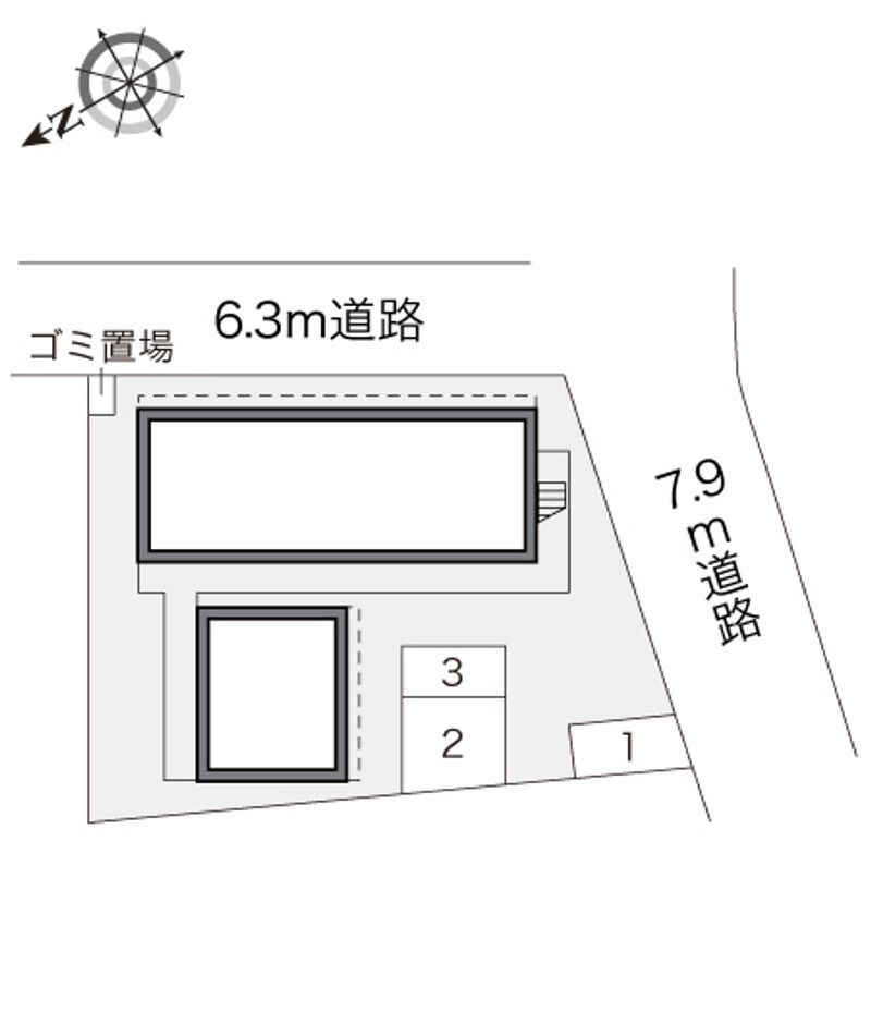 レオパレスリバーサイド 配置図