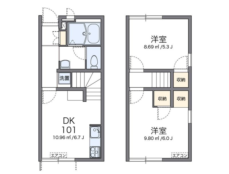 レオパレスコート　グレイスⅠ 間取図