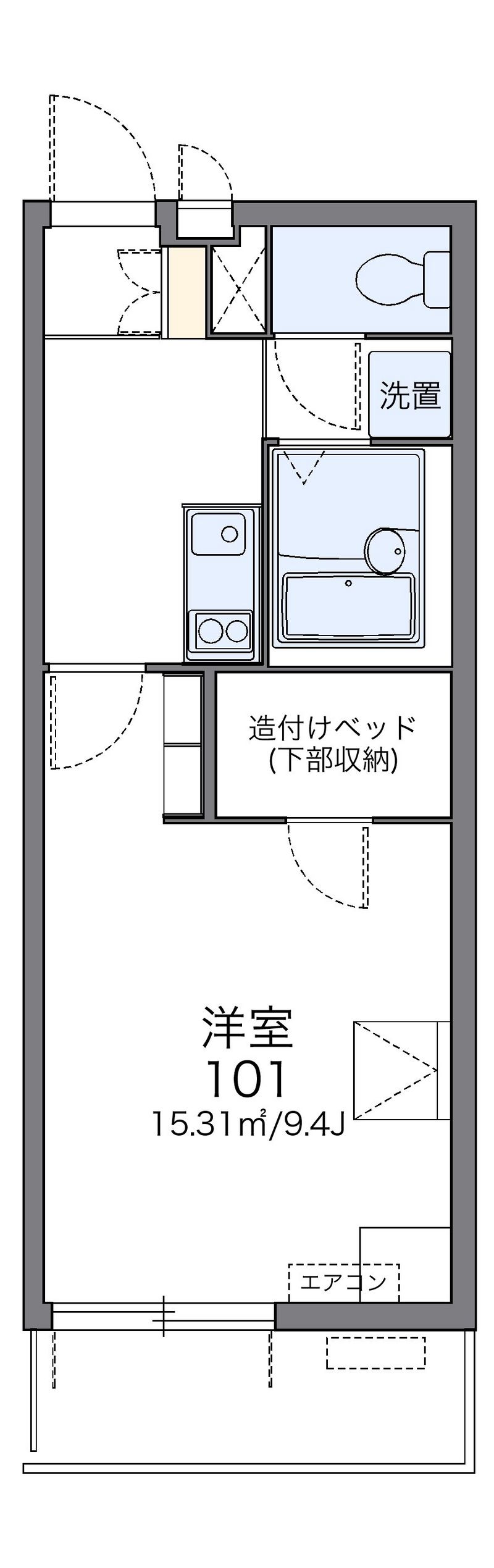 レオパレスセーグオリゾン 間取図