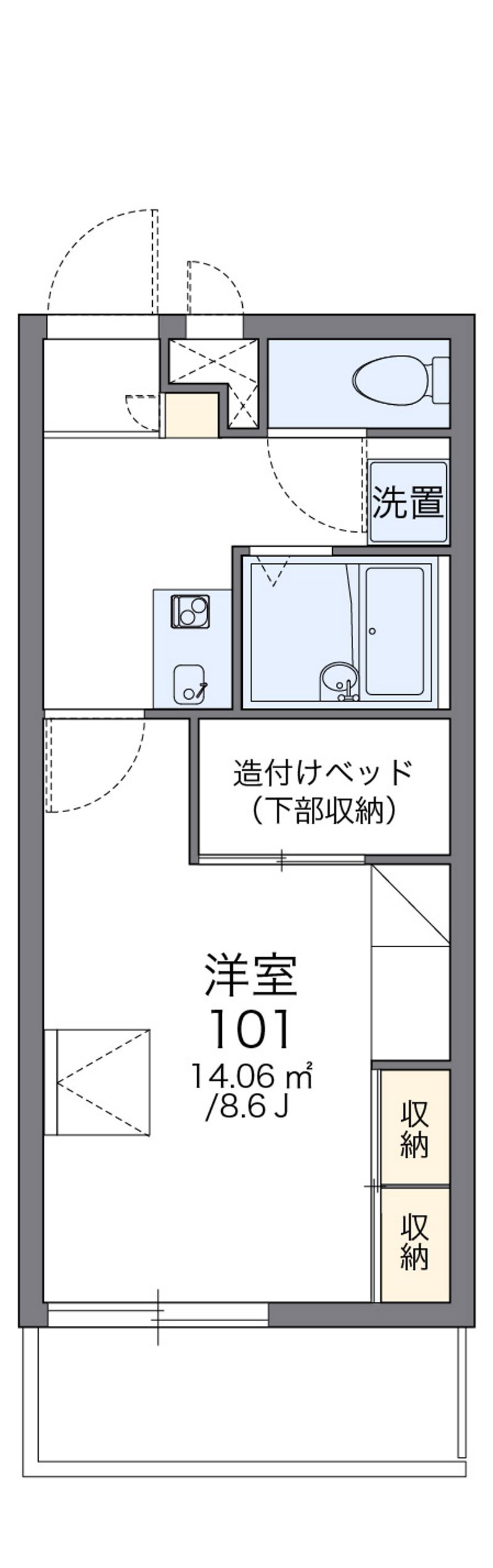 レオパレスｃｒａｎｅⅡ 間取図
