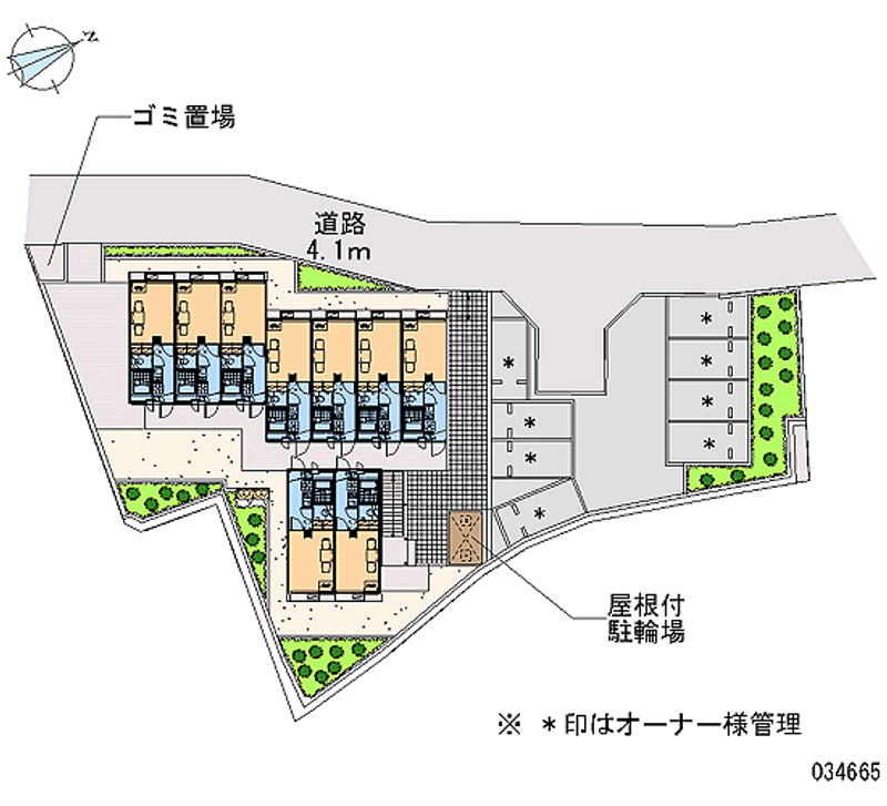 レオパレスブライトハイム 区画図