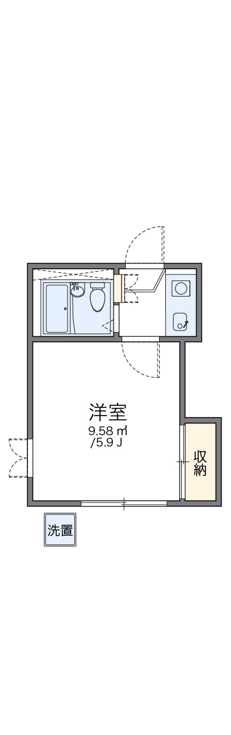 leopalace Shin Kouenji 户型图