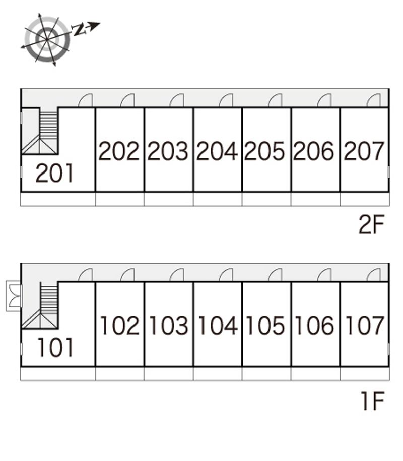 レオパレス宮田第１ 間取配置図