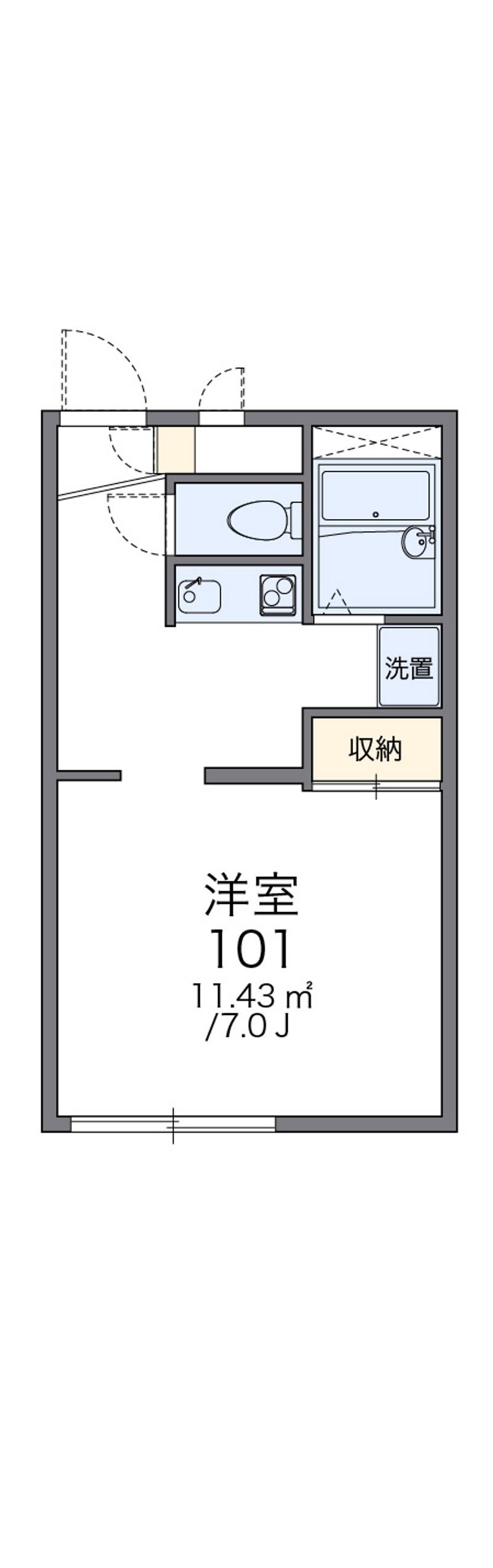 レオパレスＡＣＴＩＶＥⅠ 間取図