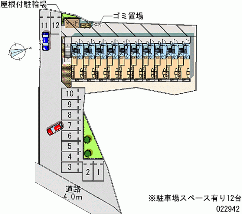 レオパレスコンフォールⅡ 月極駐車場