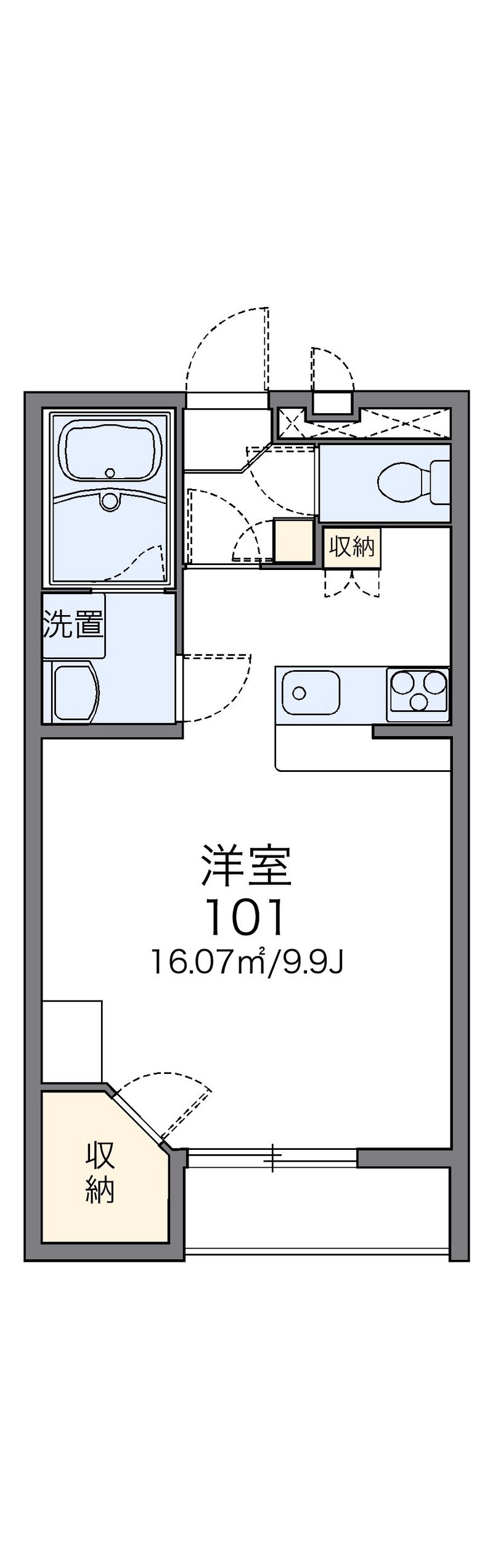レオパレスプロスペラー新 間取図