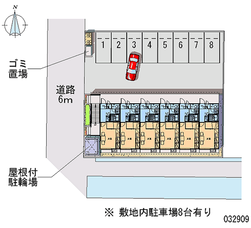 レオパレスグロリアス 月極駐車場