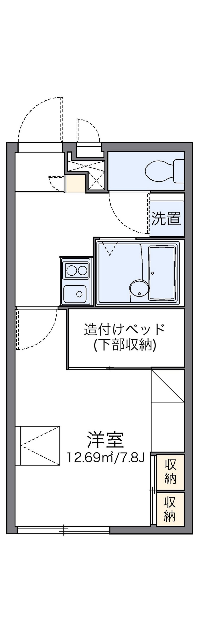 レオパレス希望 間取図
