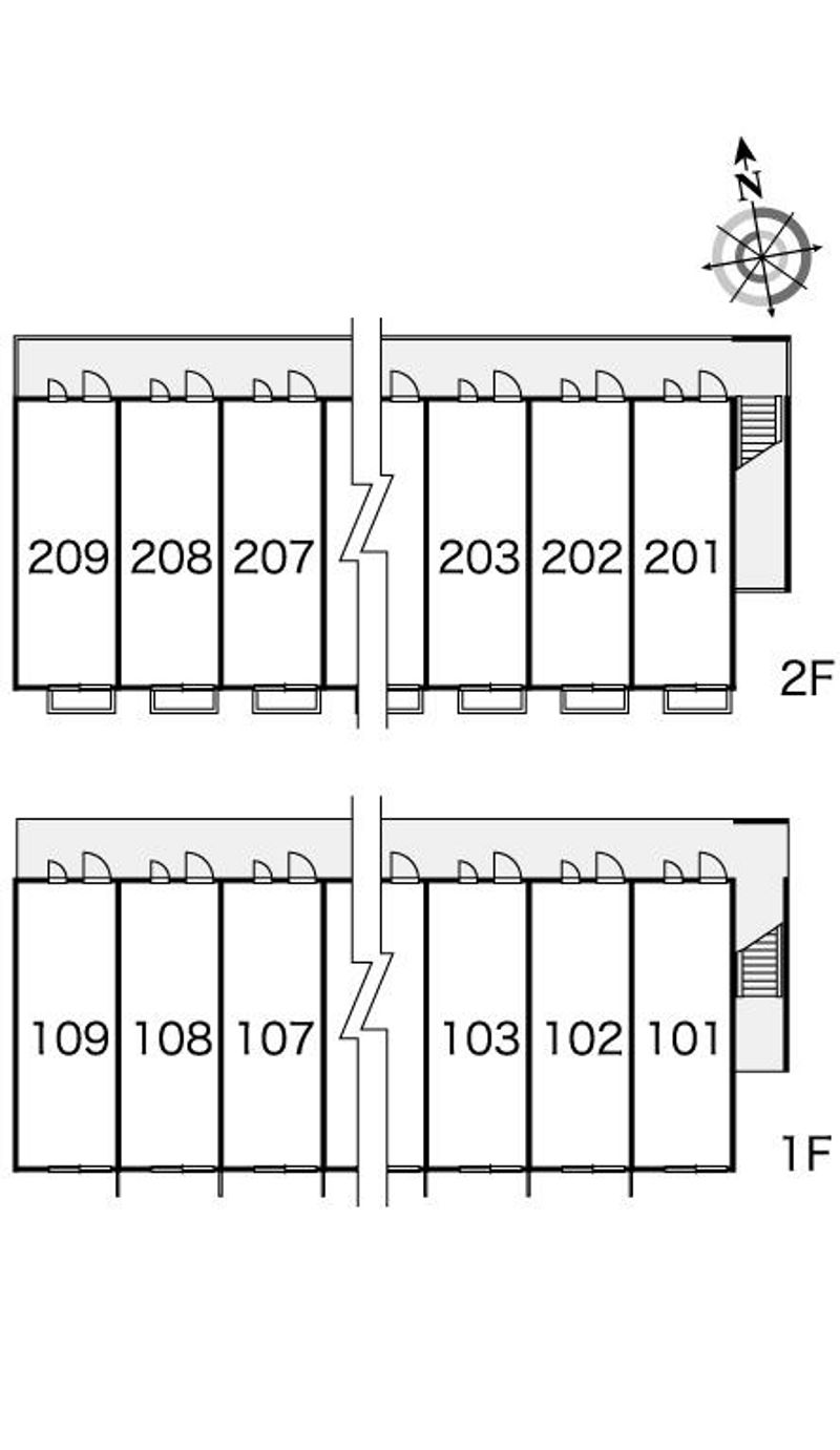 レオパレスサルドセジュール 間取配置図