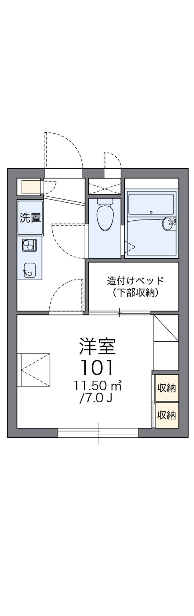 レオパレス滋野 間取図