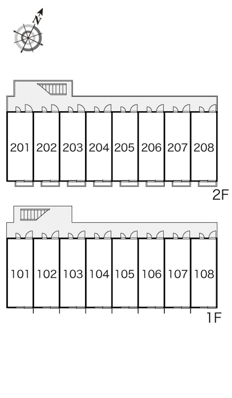 レオパレス出町 間取り配置図