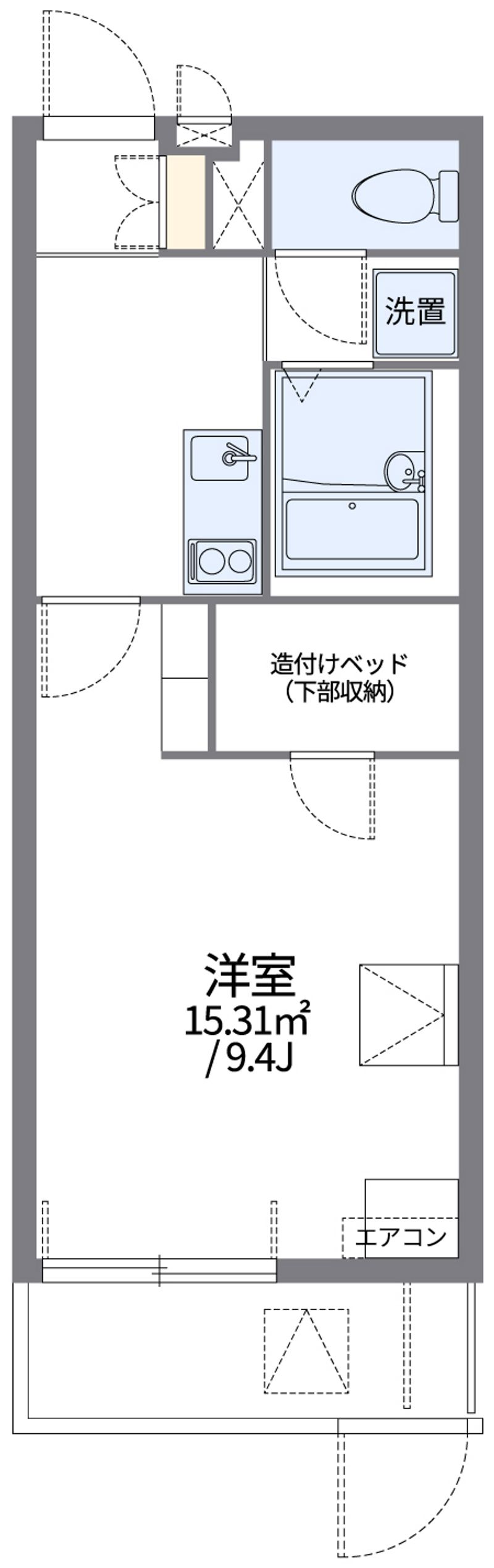 leopalace Kuukou Dori II Floor plan