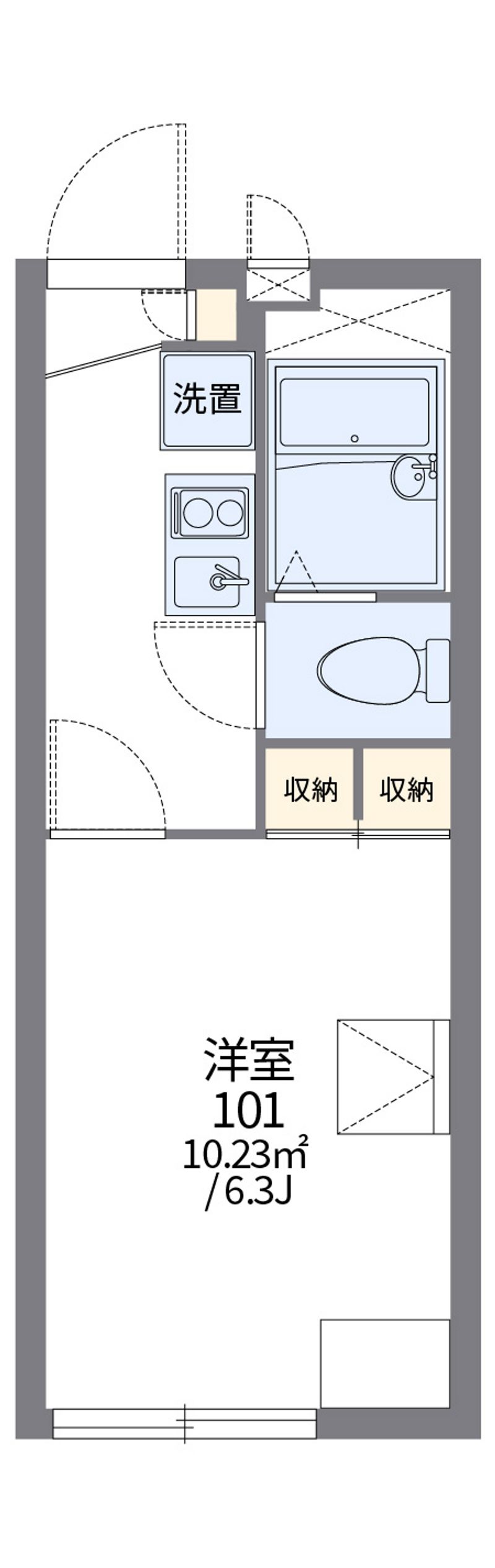 レオパレスファーストステップ 間取図