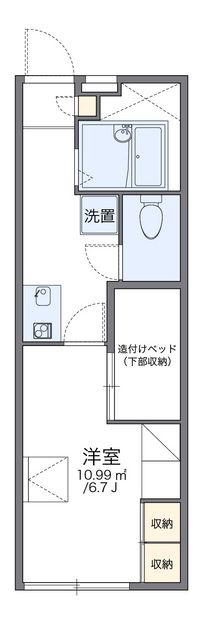 レオパレス飛鳥Ａ 間取り図