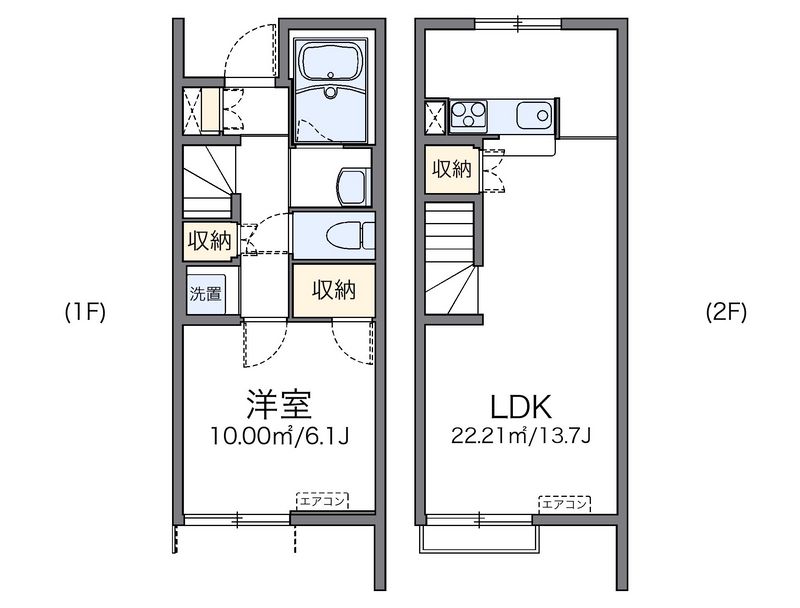 レオネクストネクスト楠 間取図